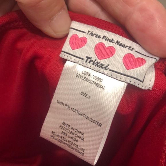Trixxi 3 💞 Fashions Red Evening Wear Fits Med 34-36 Bust Hi-low Maxi Length - Picture 14 of 16